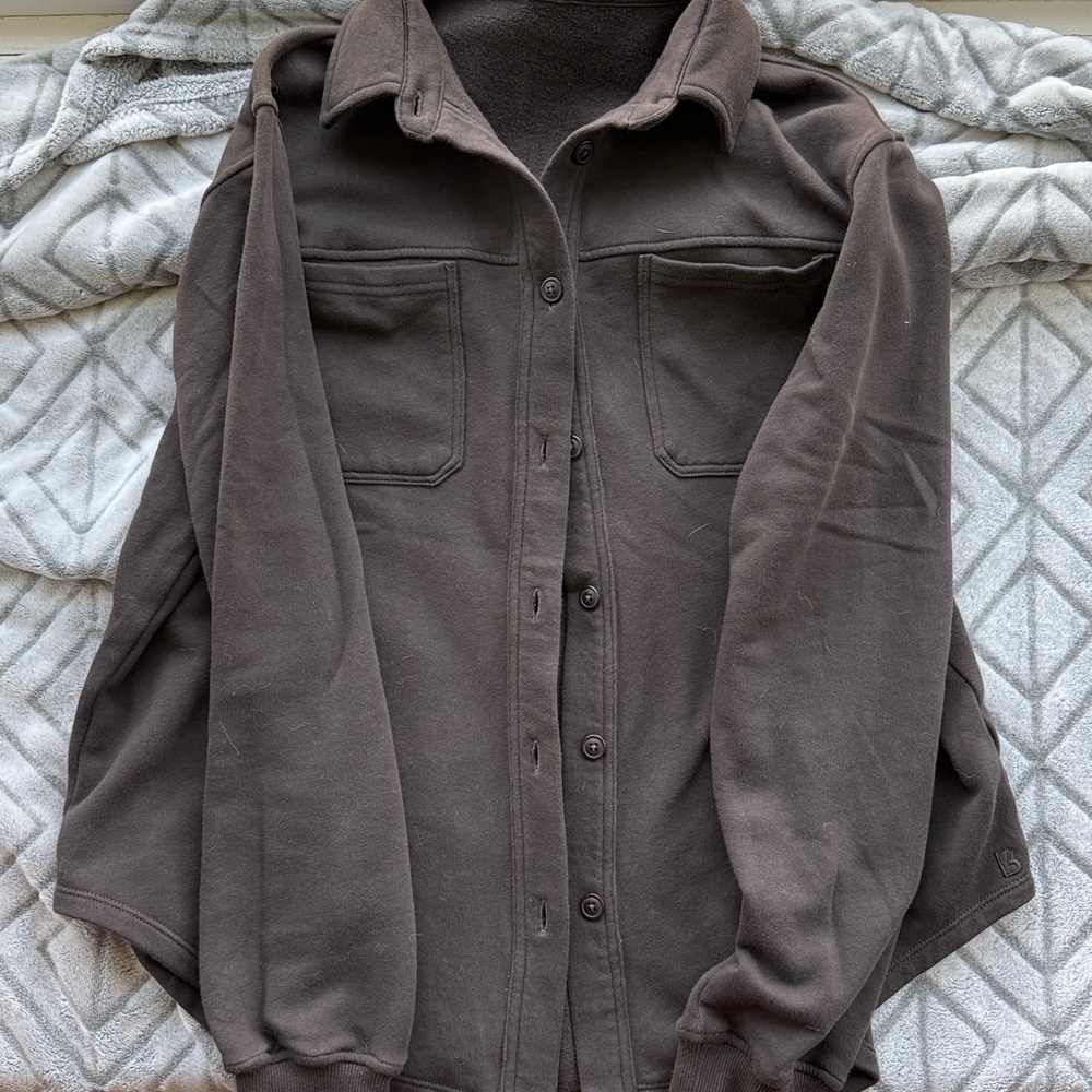 Buffbunny Threads Shacket medium - cold brew